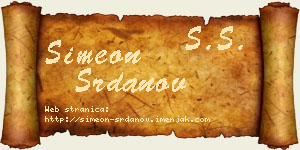 Simeon Srdanov vizit kartica